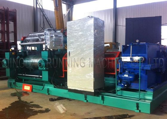 chất lượng  Open Type 610mm Two Roller Rubber Mixing Mill Machine With Stock Blender nhà máy sản xuất